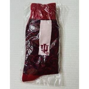 NWT University Of Indiana Socks Men's OS Red NCAA‎ Collegiate Hoosiers Sports